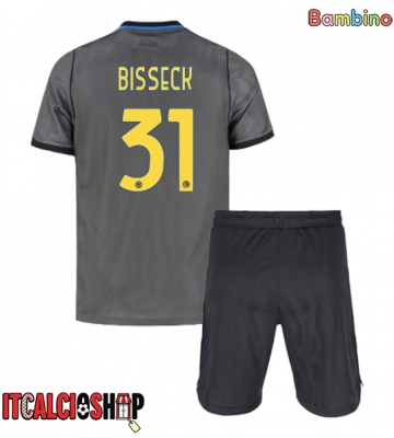 Inter Milan Yann Bisseck #31 Terza Maglia Bambino 2026-27 Manica Corta (+ Pantaloni corti)